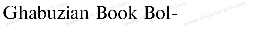Ghabuzian Book Bol字体转换